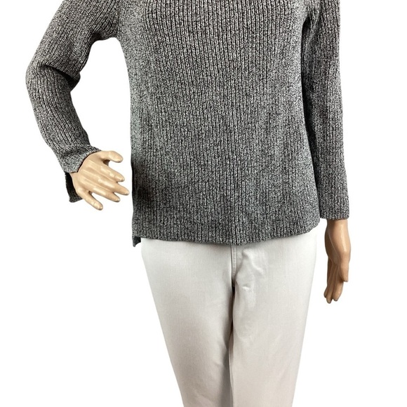 LOFT Slit Sleeve Sweater Size S Gray - Picture 3 of 7